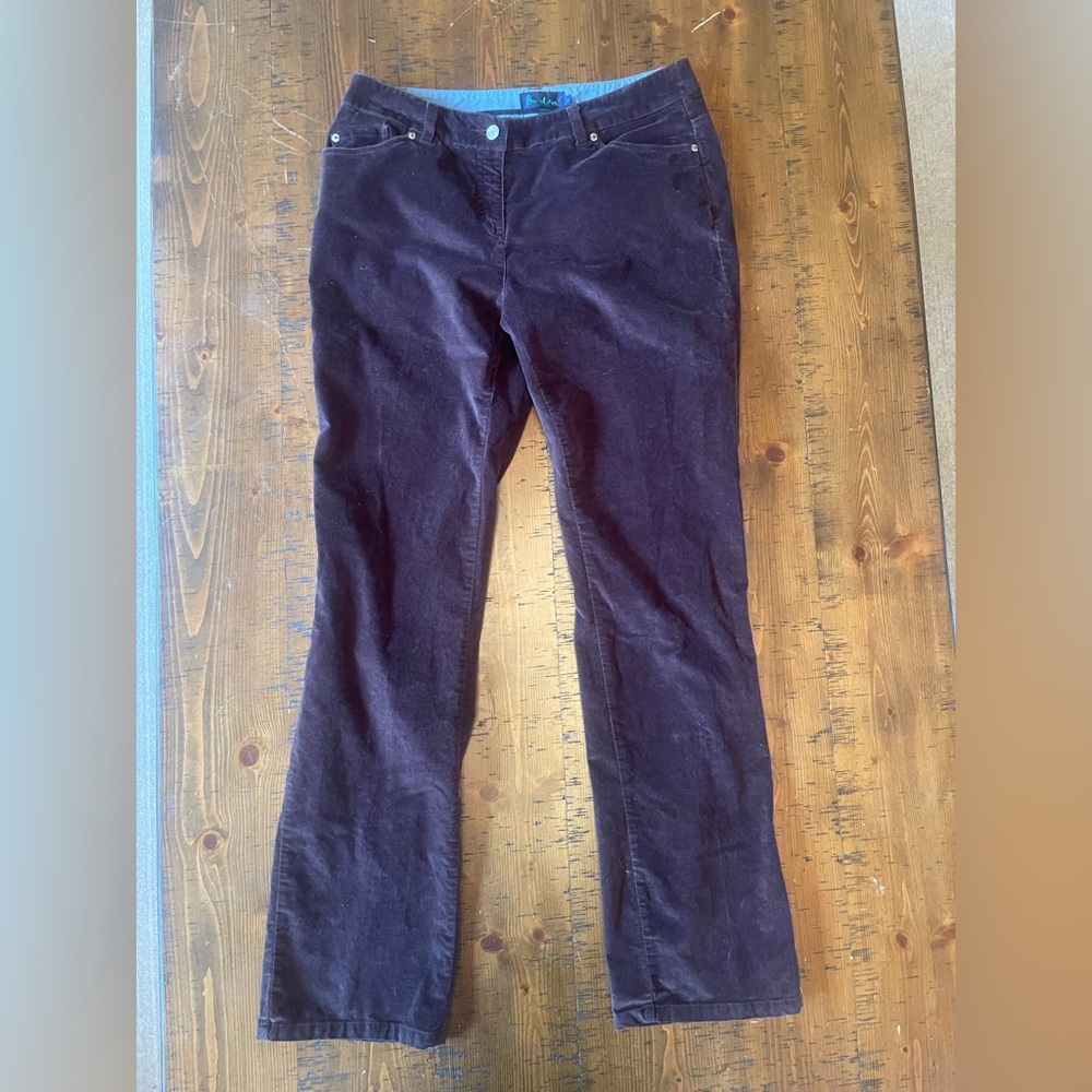 Boden Women's Pants. Brown. 97% Cotton 3% Elastane. Size 14L
